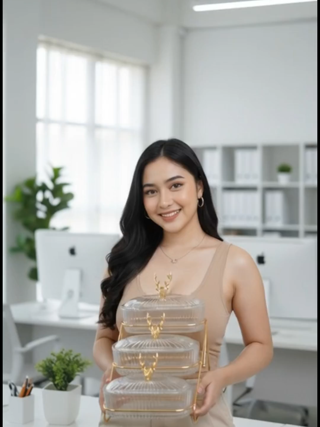Toples Buah Akrilik Toples buah acrylic dengan rak besi gold 😍 Desain elegan, rapi, dan bikin tampilan meja makin cantik! Cocok untuk buah, snack, dan makanan ringan di ruang tamu atau dapur. Yang suka rumah estetik, wajib punya ini! ✨🍇 #toplesmurah #rakbesigold #peralatanrumah #rakdapur #toplescantik #hiasanrumah #rakserbagunadapur #aksesorismurah #produkviral #fypシ #fypindonesia