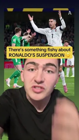 One year probation for a red card. Never seen that before 🤔 #ronaldo #worldcup #redcard #suspension