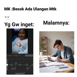 Aslinya Gw gak da belajar sama sekali wok....#meme #pergikedaimembelitahu #funny #ulangan #slowmo 