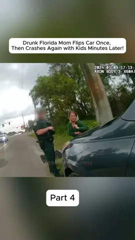 Drunk Florida Mom Flips Car Once, Then Crashes Again with Kids Minutes Later! 