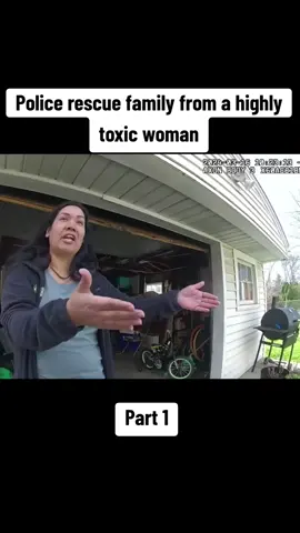 Police rescue family from a highly toxic woman #policeofficer #police #cops #bodycam 