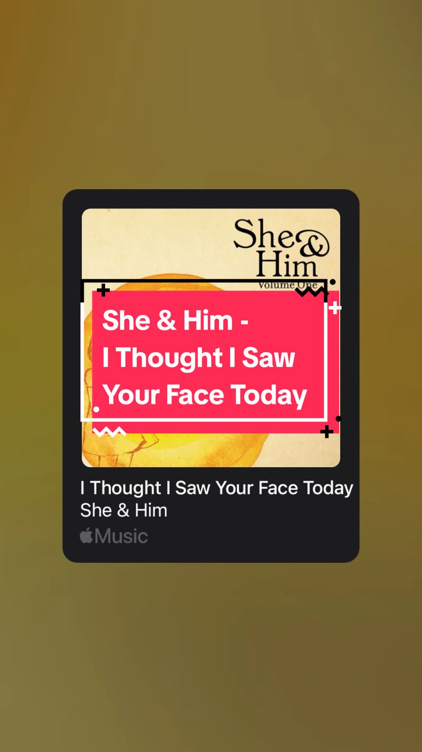 She & Him - I Thought I Saw Your Face Today (Full Lyrics) | #sheandhim #ithoughtisawyourfacetoday #applemusic #fyp #lyric #lyrics #musicvibe #musicvibes 