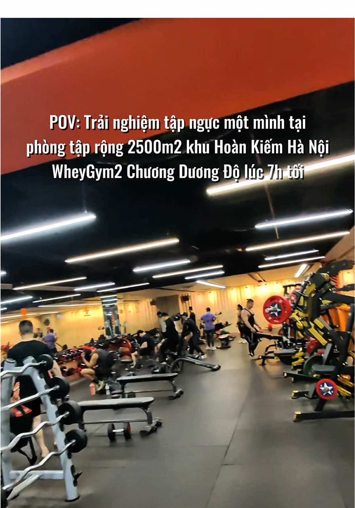 Bạn đi tập gym một mình tại phòng tập WheyGym2 Chương Dương Độ Hà Nội #gymmotminh #pov #alone #tapgym #wheygym2 