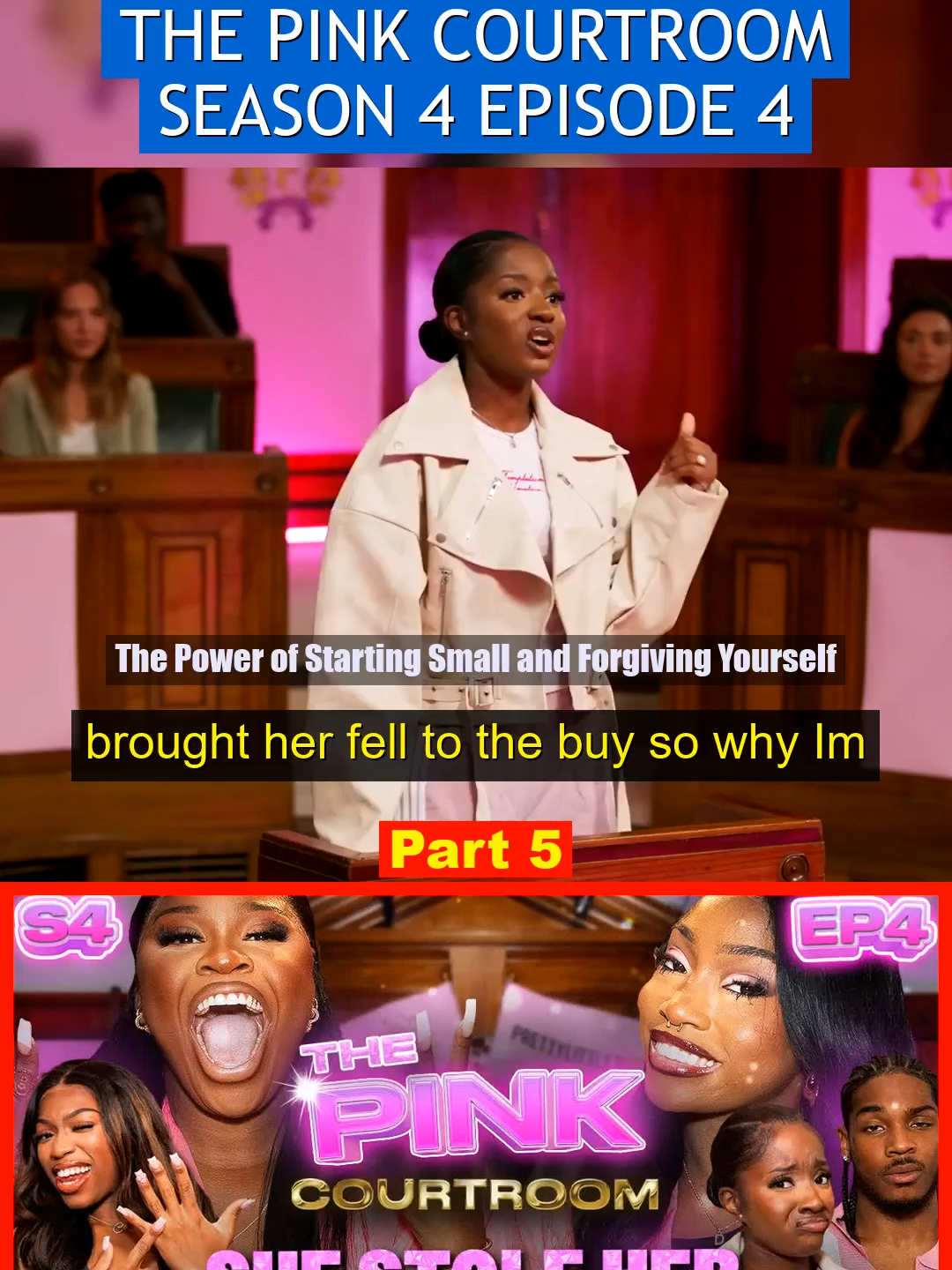 THE PINK COURTROOM SEASON 4 EPISODE 4 PrettyLittleThing 05  #powerstroke #startingsolids #smallbusinesscheck #forgivingzcharls