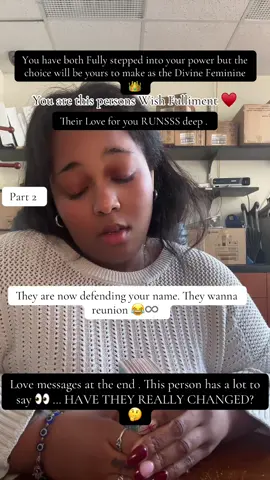 Part 2 | this person misses you, they wanna talk now …. PART 3 is separate with love message ♥️ . #reunion #soulmate #collectivemessage #channeledmessage #lovemessages 