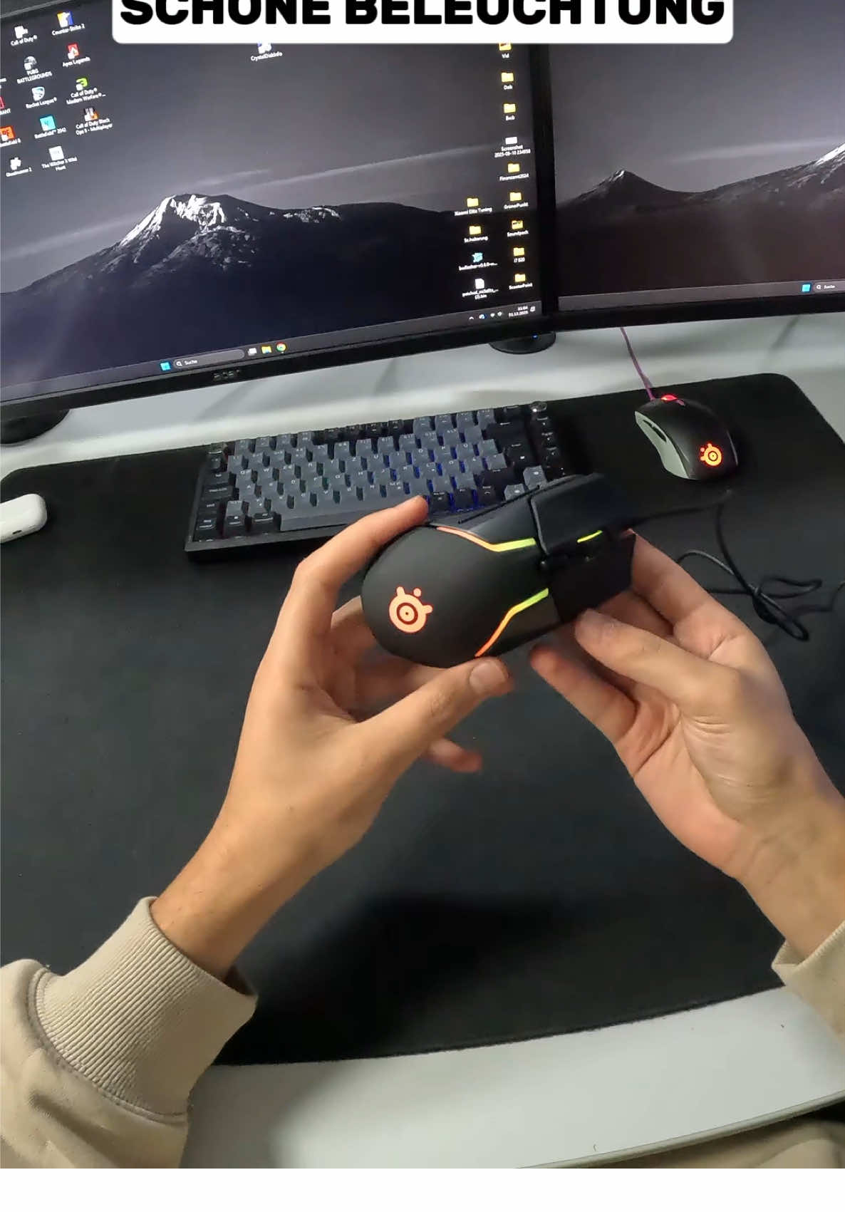 Steelseries Rival 600 !! 🔥❤️ #gamingmaus #fyp #gamingpc #technik #pc 
