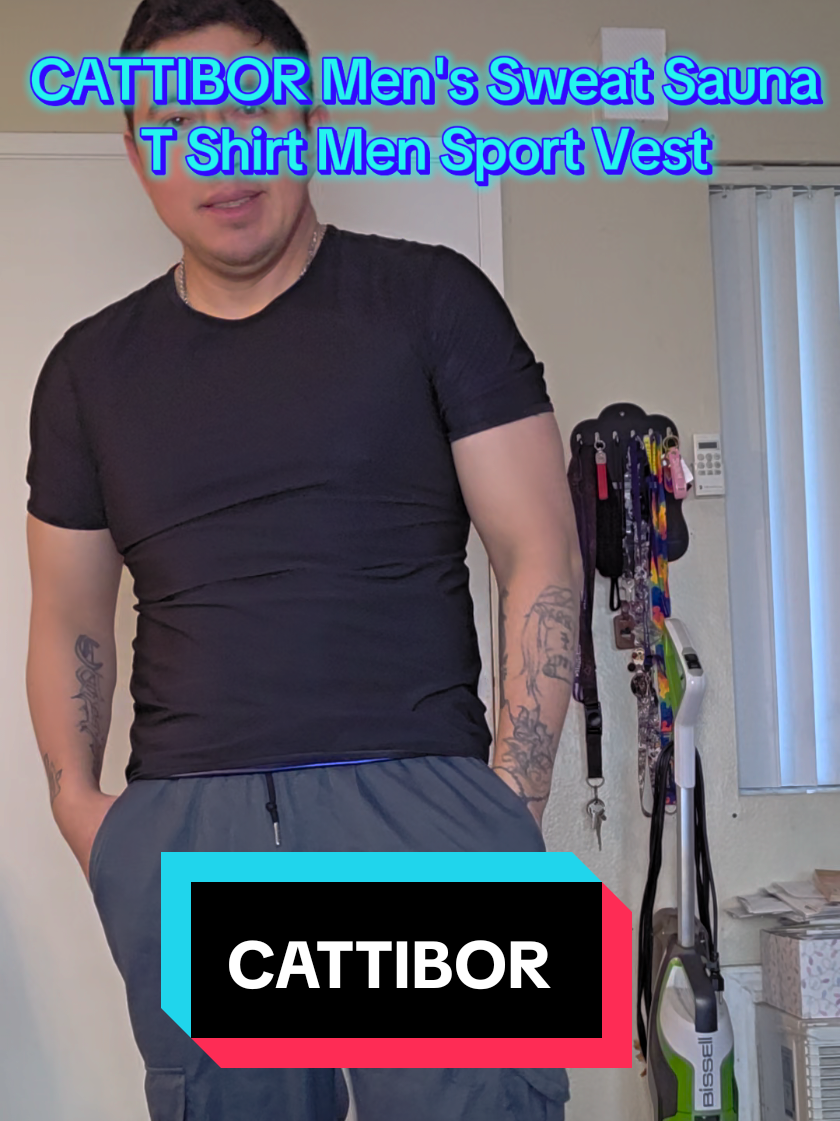 @CATTIBOR Men's Sweat Sauna T Shirt  Camisa Con Sauna por dentro para Sudar el Doble#saunavest #sweatshirt #sauna #weightlossjouney #cattibor 