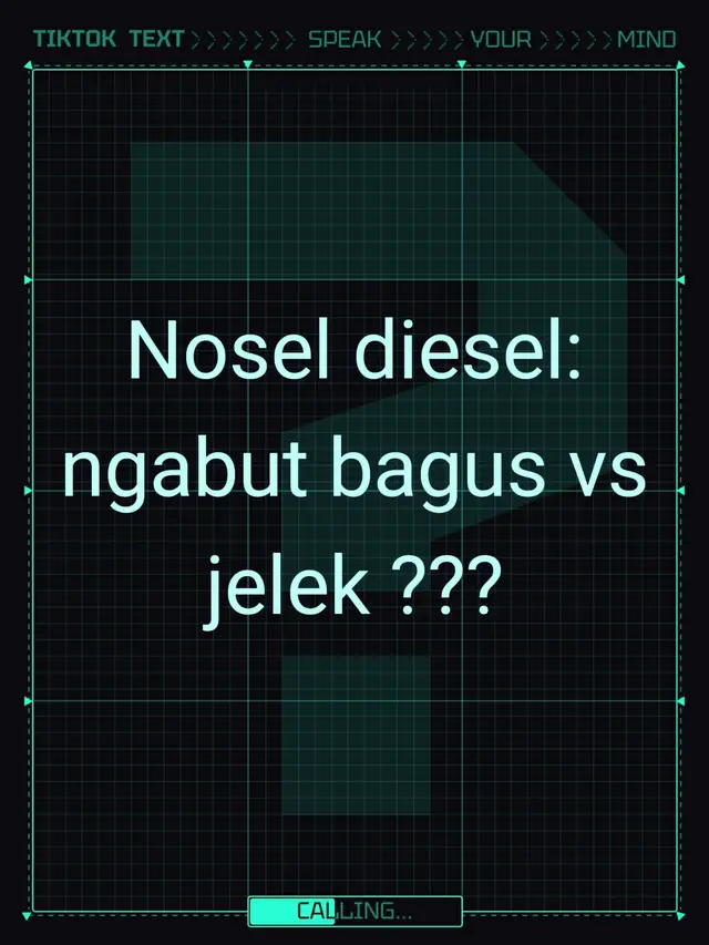 Berikut penjelasan mengenai nosel (injector) diesel: “ngabut bagus” vs “ngabut jelek”, agar mudah dibedakan di lapangan 👇 ✅ **NOSEL NGABUT BAGUS (IDEAL)**   Ciri-ciri:   - Semburan halus seperti kabut   - Bentuk kerucut merata   - Tidak netes, tidak ada garis lurus   - Saat dites: “cet–cet” tegas   - Setelah semprot, langsung berhenti (tidak bocor)   **Efek ke mesin:**   ✔️ Mesin mudah hidup   ✔️ Suara garing / halus   ✔️ Tenaga keluar penuh   ✔️ Asap tipis atau hampir tidak ada   ✔️ Solar lebih irit   ❌ **NOSEL NGABUT JELEK**   1️⃣ Netes / bocor   - Solar keluar tetesan   - Tidak putus saat tekanan turun   **Efek:**   - Asap hitam / putih   - Mesin kasar   - Oli cepat hitam   2️⃣ Semburan lurus (tidak kabut)   - Solar seperti “nyembur jarum”   **Efek:**   - Pembakaran tidak sempurna   - Tenaga loyo   - Mesin cepat panas   3️⃣ Ngabut tidak merata   - Sebagian kabut, sebagian garis   **Efek:**   - Mesin brebet   - Getaran   - Asap hitam   🧪 **CARA TES NOSEL YANG BENAR**   - Pakai injector tester / pompa test   - Tekanan RD85 umumnya ±175–185 bar   - Lihat:     - Awal buka     - Pola kabut     - Setelah semprot → harus langsung berhenti   ⚠️ Jangan tes pakai mulut / dipompa sembarangan   🔧 **PENYEBAB NOSEL JADI JELEK**   - Solar kotor / lama   - Filter telat dibersihkan   - Jarang servis   - Tekanan pompa tidak stabil   ❌ **KESALAHAN UMUM**   - Dikikir / diasah lubang nosel   - Disemprot angin keras ke ujung nosel   - Setel tekanan asal tinggi   ✅ **KESIMPULAN**   Nosel ngabut bagus = kunci tenaga, suara garing, dan asap bersih.   Nosel jelek → mesin kuat disolar tapi lemah di tenaga.   #noseldiesel #ngabut #kmekanis #otomotif #teknik