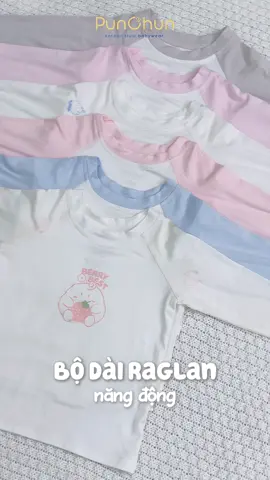 Đặt hàng ngay bộ dài raglan năng động cho bé diện nào mẹ ơi 🤩  #punchun #punchunbabywear #koreanstyle #babyclothes #babynursery 