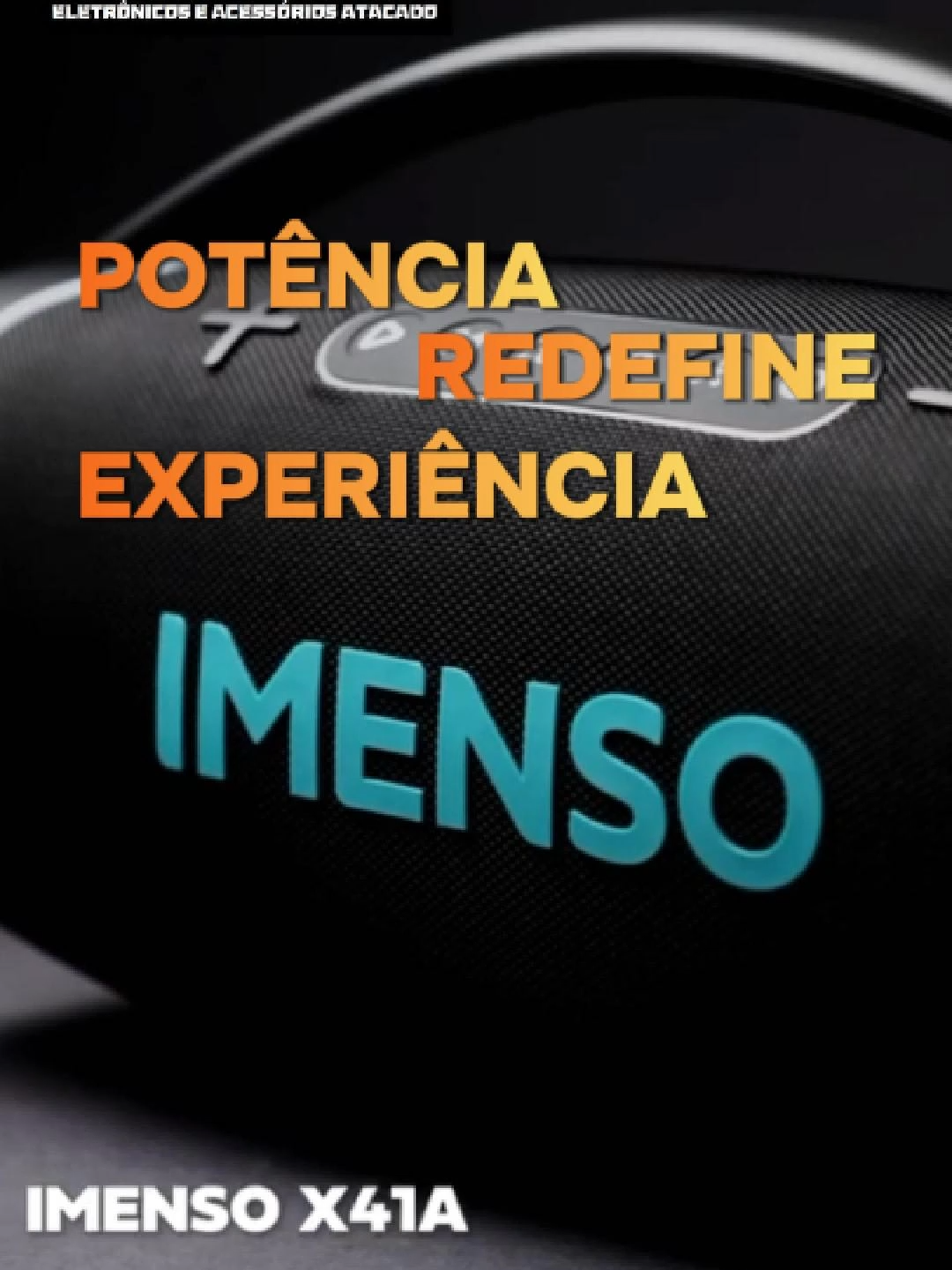 Caixa de Som IMENSO 300W (LED RGB + TWS) — IPX6 + Bateria até 8h Essa é pra quem quer som grande de verdade: potência, luz de festa e ainda aguenta o tranco do rolê 😎 ✅ 300W: volume alto + grave forte (pra evento, loja, churrasco, academia) ✅ LED RGB: clima de festa instantâneo ✅ TWS: conecta 2 caixas pra som em dobro ✅ Bateria até 8 horas + carregamento rápido ✅ IPX6: resistente à água (sem medo de respingo/piscina/chuvisco) CÓD.: IMS-X41 |💰Atacado R$ 959,90 | Varejo 1.343,86 📦 Pronta-entrega | Enviamos para todo o Brasil. Fale com a gente e garanta o seu! 🛒 📲 Nosso time de vendedores de atacado: *💬 Anny: (11) 91600-8126* *💬 Gustavo: (11) 91569-9098* *💬 Everaldo: (11) 98328-0844* #caixadesom #sompotente #eventos