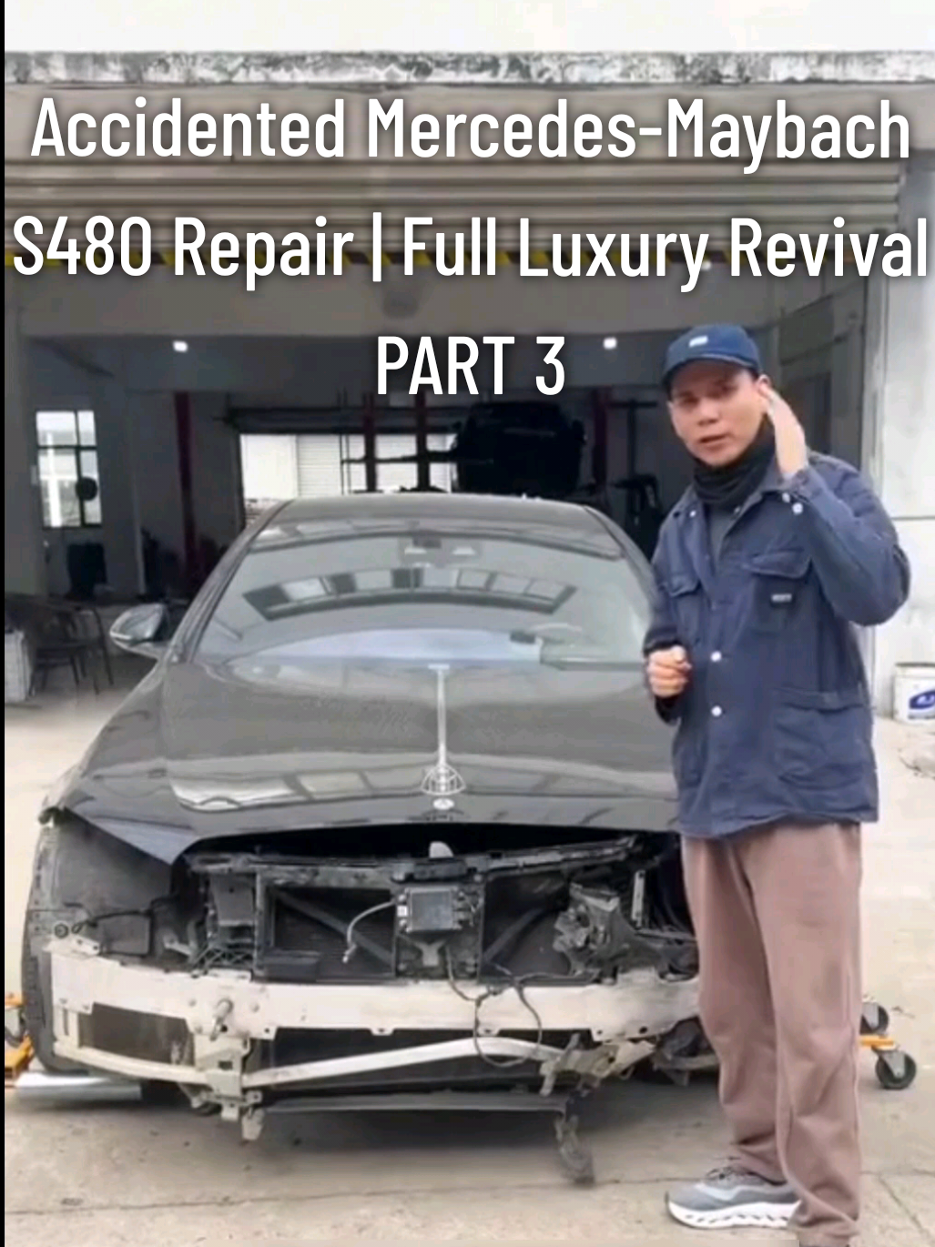 PART 3: Accidented Mercedes-Maybach S480 Repair | Full Luxury Revival #vintagecarrevival #carrestoration #carrepair #mercedesmaybach #carrefurbishment 