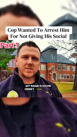Cop Wanted To Arrest Him For Not Giving His Social Part 1 #copstory #lawtalk #policevideo #drama #viralvideo 
