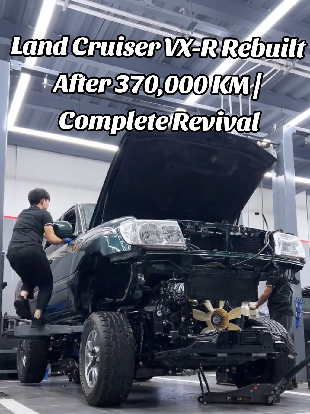 Full Car Restoration: Land Cruiser VX-R Rebuilt After 370,000 KM | Complete Revival #vintagecarrevival #carrestoration #carrepair #landcruiser #tiktokcaroftheyearcontest 