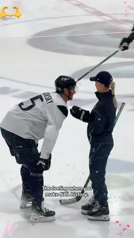 Jessica Campbell makes history by being the first woman to coach in the#NHL! 🙌#SeattleKraken #Hockey #womeninsports#jessicacampbell 