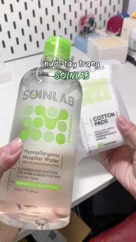 em nì tẩy êm mà sạch vữ lunn @SOINLAB #taytranggiare #nuoctaytrang #skincare 