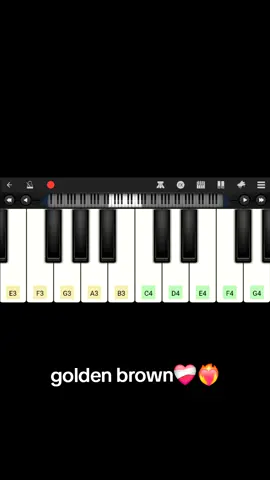 golden brown #piano #perfect #goldenbrown