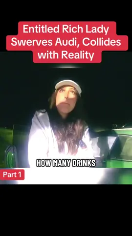 Entitled Rich Lady Swerves Audi, Collides with Reality  #cops #police #copusa🚔🇺🇸 #policeofficer #foryou   