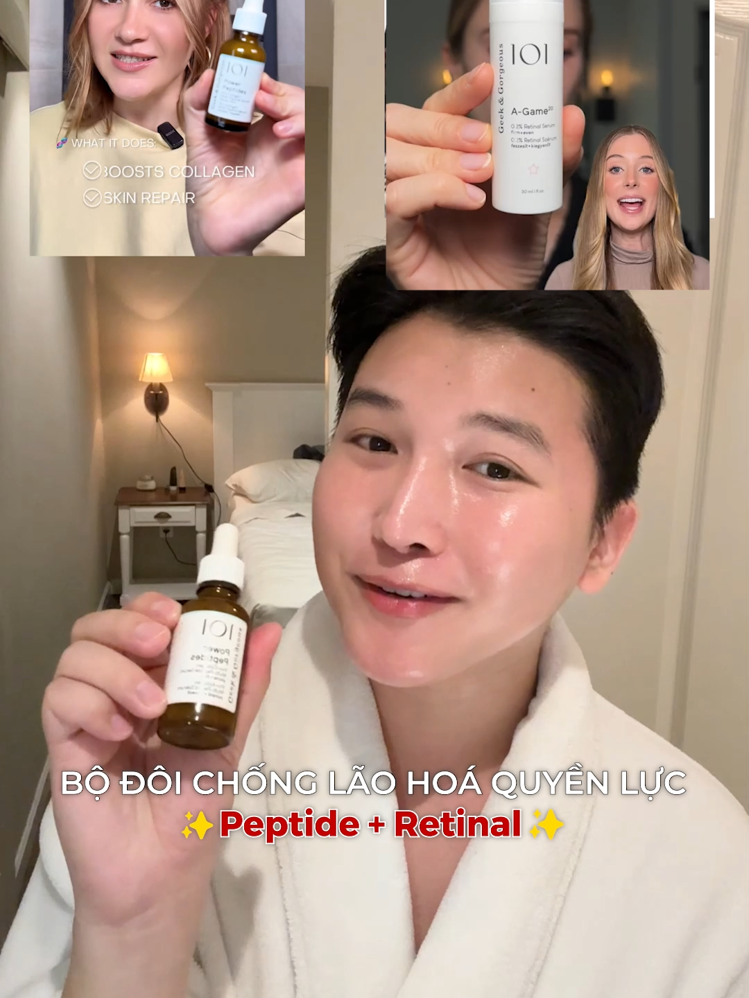 Nếu muốn đẩy nhanh quá trình giúp da căng bóng, mịn màng thì các bạn thử ngay sự kết hợp 