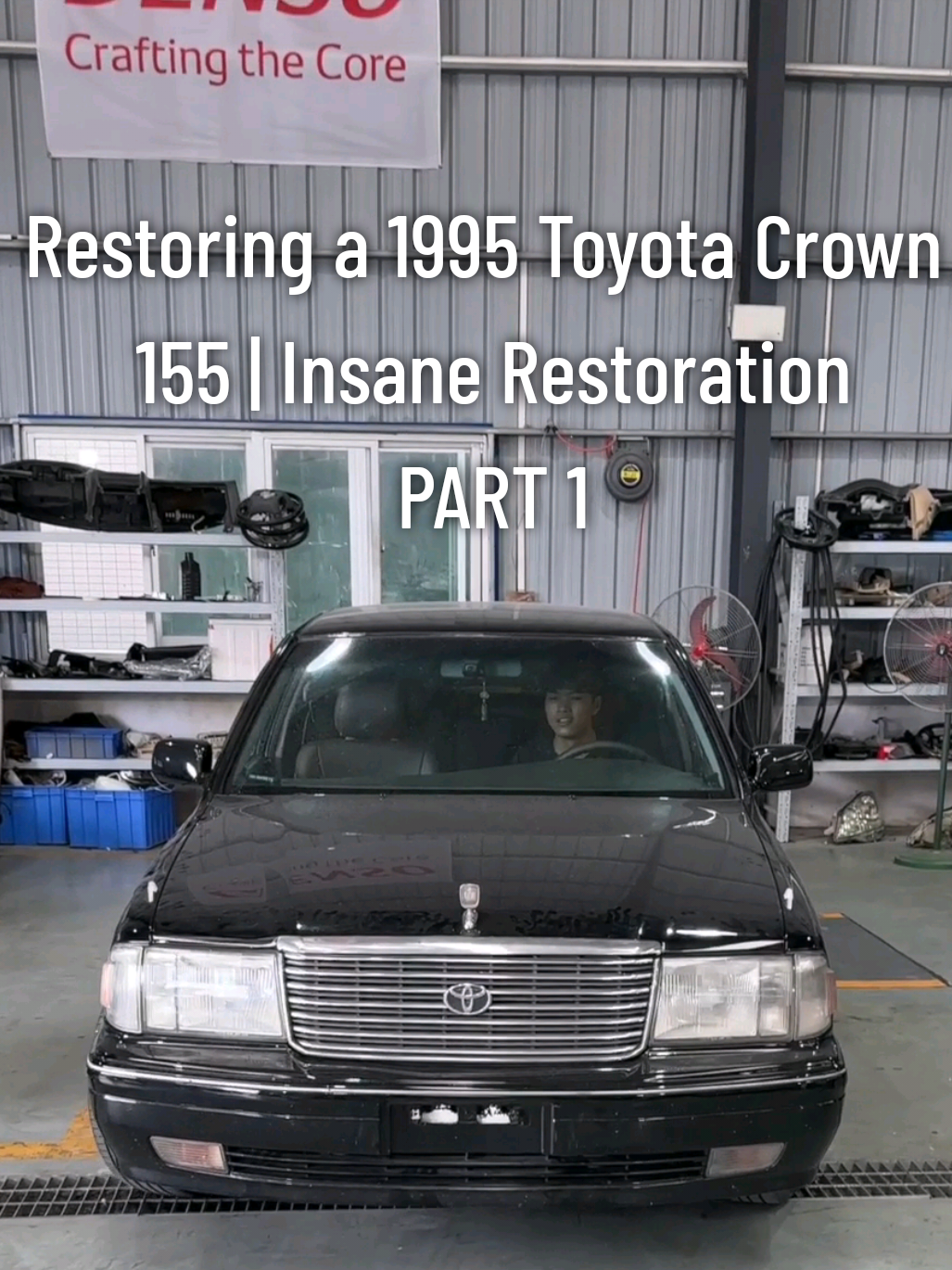 Restoring a 1995 Toyota Crown 155 | Insane Restoration You Won't Believe! PART 1:  #vintagecarrevival #carrestoration #toyotacrown #jdm #carsoftiktokcontest 