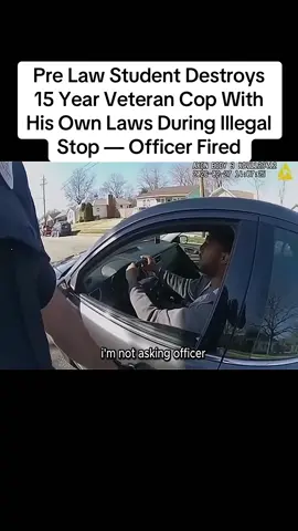Pre Law Student Destroys 15 Year Veteran Cop With His Own Laws During Illegal Stop — Officer Fired#story #storytime #stories 