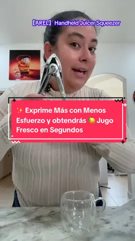 #【AREL】Handheld Juicer Squeezer #KitchenGadgets 🍋 #JuiceTime 🍊 #CocinaFacil ✨ #HomeEssentials 🏡 Exprime limones y frutas fácilmente con este exprimidor portátil. Práctico, rápido y perfecto para tu cocina 🍹