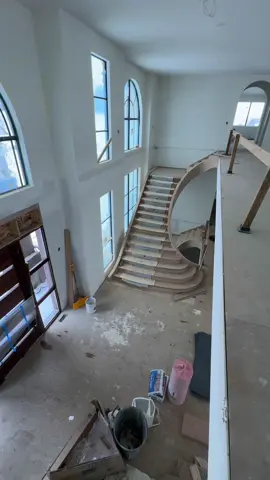 OVAL Spiral Stairs?! 🔥 Woodworking Project #woodworking #carpentry #handmade #craftmanship #DIY 