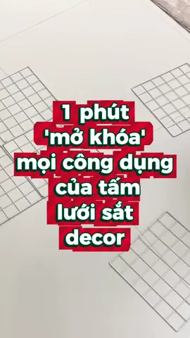 Mở khoá công dụng của tấm sắt decor #giadung 
