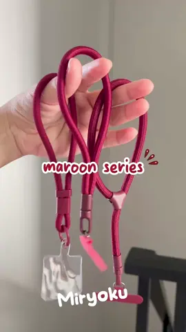 Maroon series strap hp #straplucu #maroonseries #warnamaroon #lanyardhp #lanyard