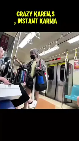 Crazy Karen,s instant karma moment #karen #instantkarma #karma #karensoftiktok #karengoingwild 