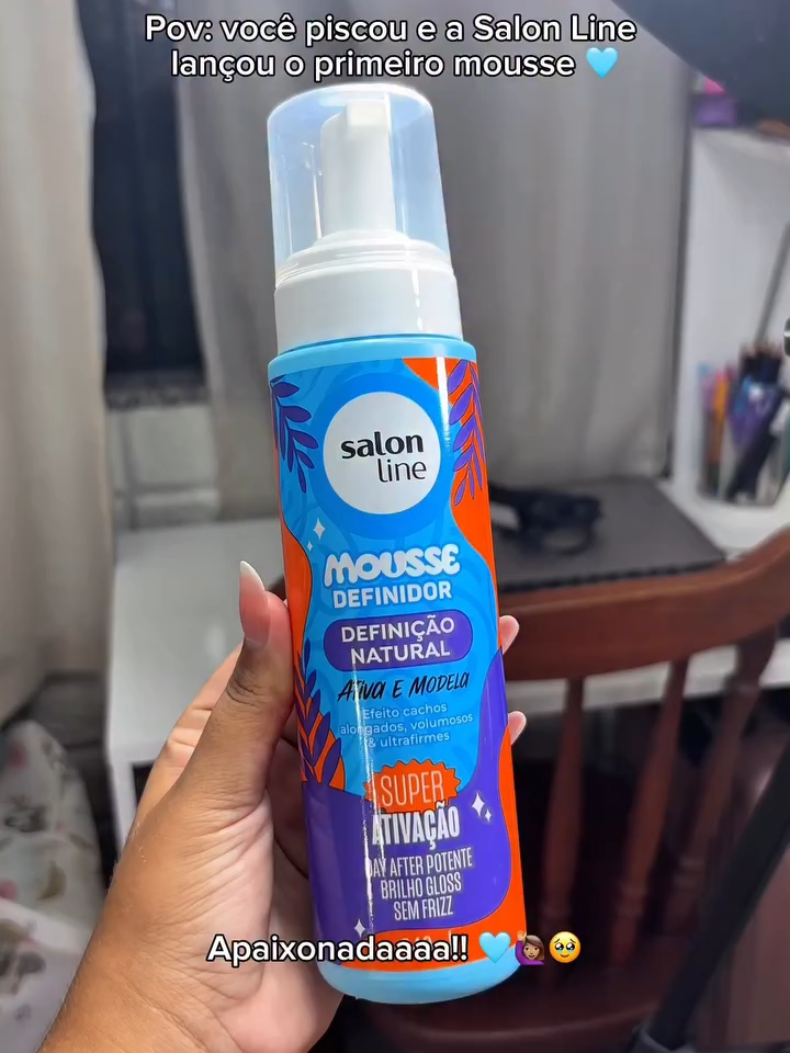 Lançamos o mais pedido por vocês 😮‍🔥✨ Mousse Definição Natural já é realidade com @lais__veloso0 💙🫧 #salonline