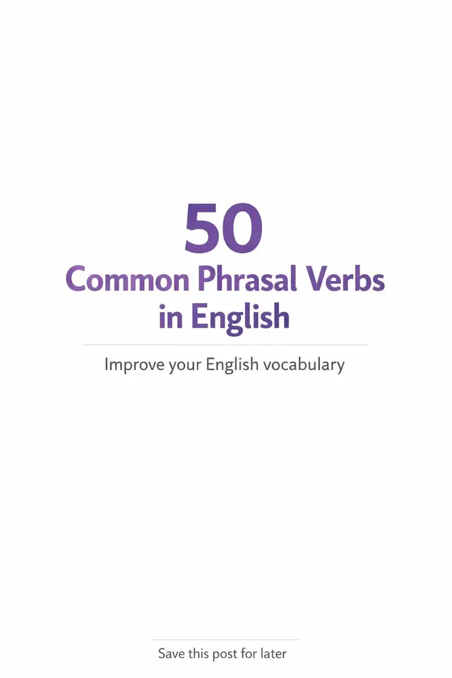 #learnenglish #englishvocabulary #phrasalverbs #englishlearning #improveyourenglish 