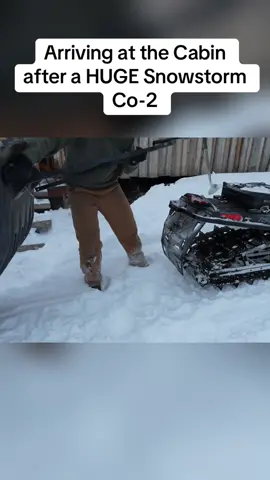 Arriving at the Cabin after a HUGE Snowstorm  Co-2