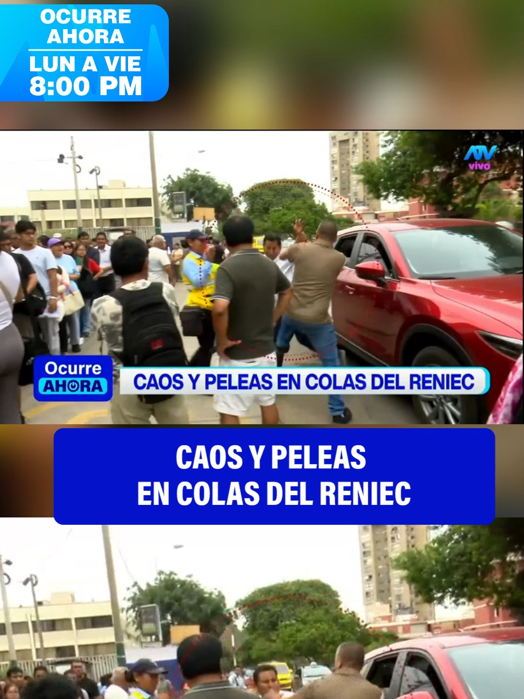 Situación crítica en las colas del RENIEC 🚨 Lo que empezó como un reclamo por un vehículo mal estacionado terminó en un enfrentamiento físico.  Las largas esperas y la desorganización siguen siendo un problema para los ciudadanos.  ¿Te ha pasado algo similar al realizar trámites? 💬 #Reniec #NoticiasLima #Perú #ActualidadPeruana #DenunciaCiudadana #Tramites #SanBorja #Viral