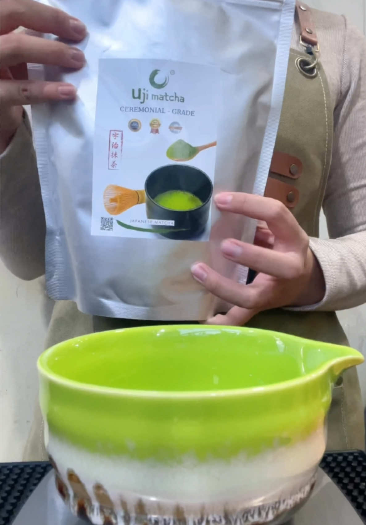 Dòng matcha basic nhất của sốp nè các vợ iu ơi, thật là ngon tuyệt #luclacmatcha #matcha #matchalatte #matchauji #ujimatcha 