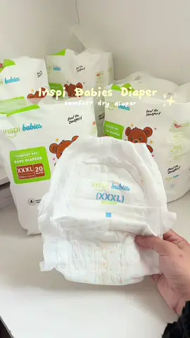 inspi babies diaper super soft and smooth! budget friendly but quality, no leakage.💫 #inspibabiesdiaper #inspibabies #diaper #inspibabiescomfortdrydiaper #diaperforbabies 