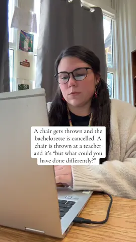 No chairs have been thrown at me…but 🤣 #dontthrowchairs #taylorfrankiepaul #teachersoftiktok #teacher 