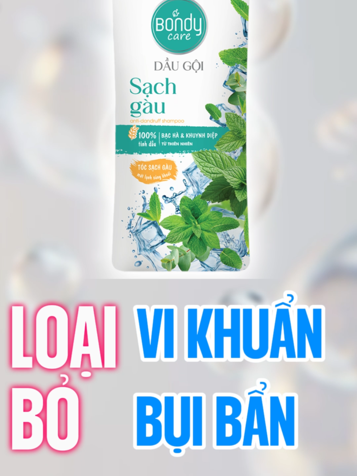 Bondy Care sạch gàu đánh bay gàu, giải tỏa cơn ngứa #lix #lixco #sachgau #trigau #bondy #bondycare #daugoi