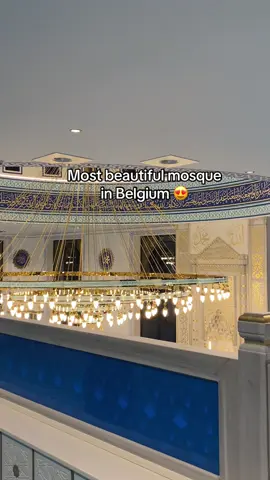 Even the woman section is really beautiful ma sha allah #mosque #muslim #lokeren #salah #turkish 