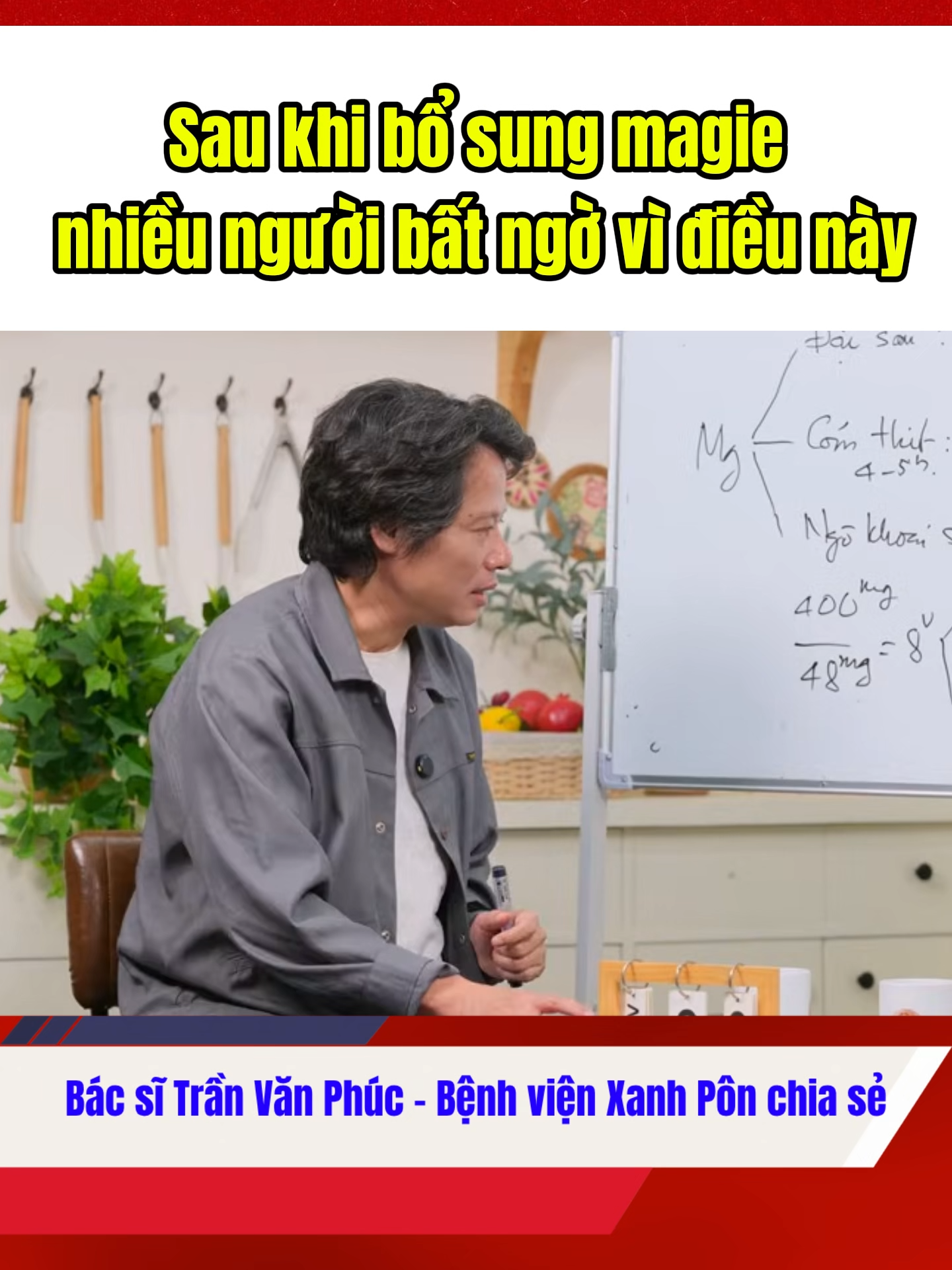 Sau khi bổ sung magie nhiều người bất ngờ vì điều này #bacsitranvanphuc #dinhduongsuckhoe #magie