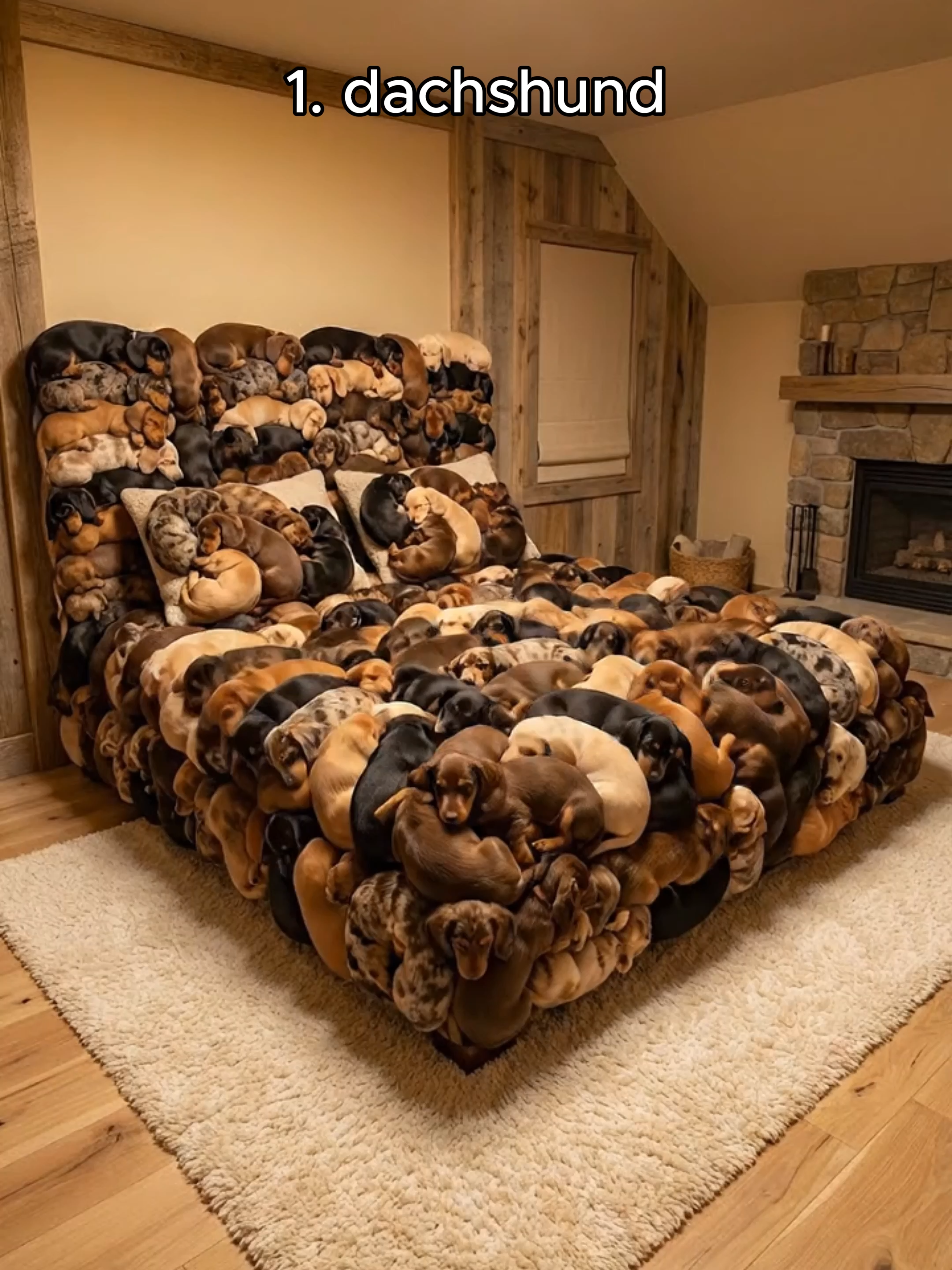 Which Puppy Bed Would You Sleep In?🌭🐾 AI ASMR #satisfyingvideo #satisfying #shorts #aiart #ASMR #whichonewouldyoupick #visualart #ai #whichone #animalbed #animal