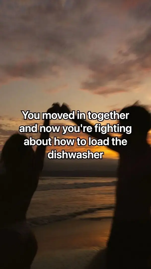 The dishwasher discourse is real but it's never actually about the dishwasher 🫠 what's the most unhinged thing you've argued about after moving in together? #movingin #couplesoftiktok #relationshiptips #newapartment #couplecommunication