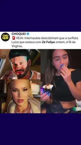 @zeviannaegabriel Internautas descobriram que a surfista Luiza que estava com Zé Felipe ontem, é fã da Virgínia.  Em outubro do ano passado, a influenciadora chegou a comentar em um dos vídeos que tinha amado a moça #zeviannaegabriel #zeviannaegabrielclipfy #clipfyleague