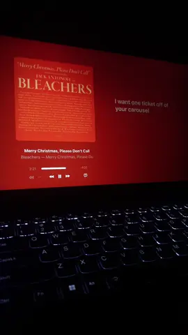 Merry Christmas, Please Don't Call - Bleachers #merrychristmaspleasedontcall #bleachers #applemusic #musiclyrics #fyp 