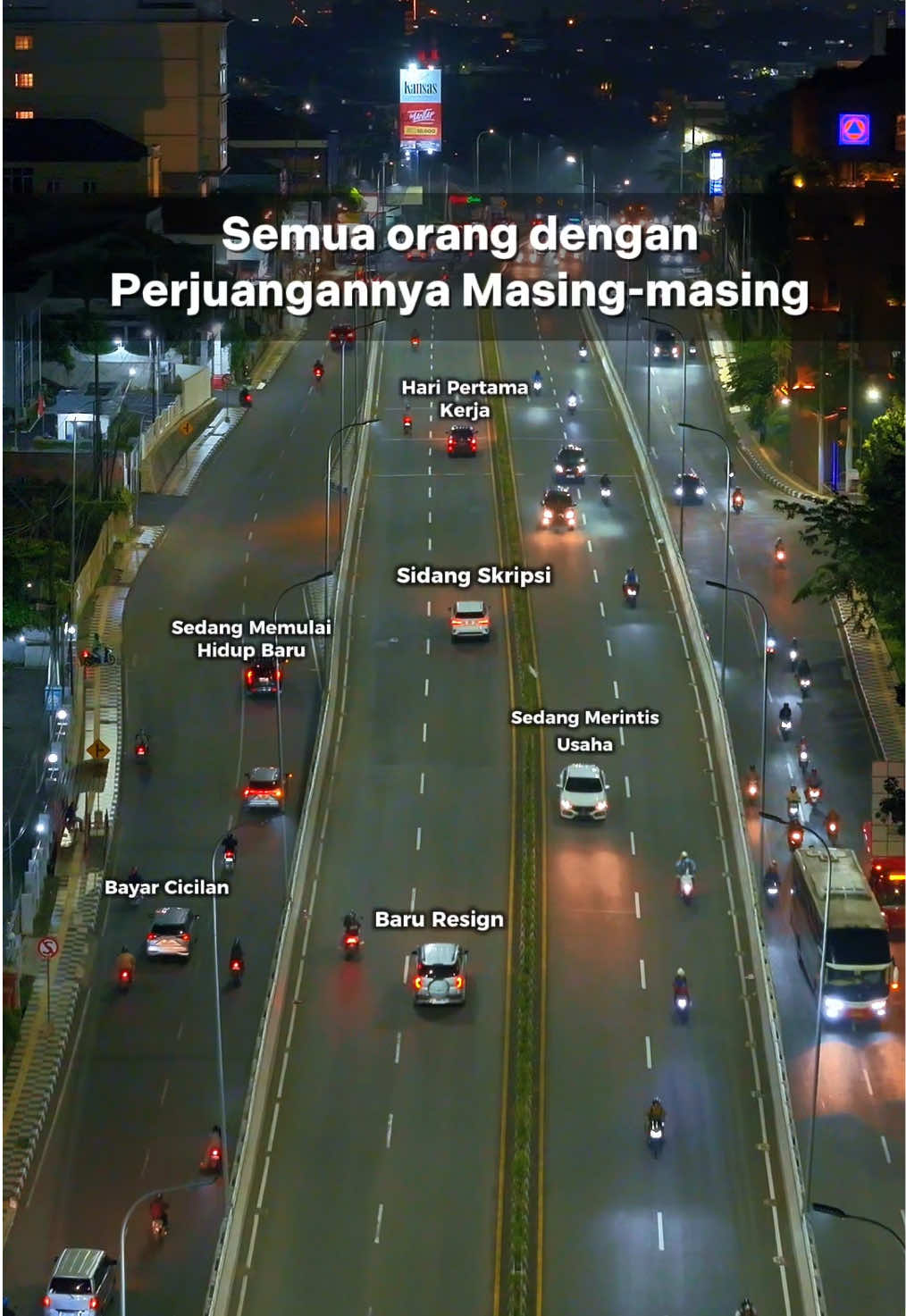 Semua menjalani hidup dan perjuangannya masing-masing, kita pernah tau seberapa berat perjuangan orang lain. Jadi tetaplah berbuat baik✨ #perjuanganhidup #motivasihidup 