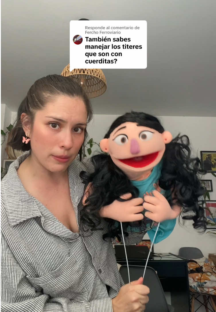 Respuesta a @Fercho Ferroviario esas son marionetas, yo manejo títeres :)  #titeres #titiritera #puppet #puppeteer #puppets 