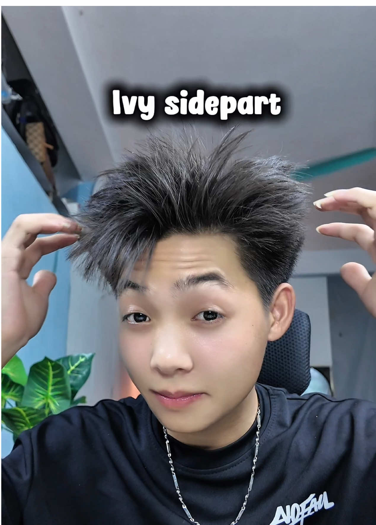 Xuống tóc chơi ivy sidepart ae oiii🌊#textured #sidepart #tocnamdep #ivy #menitems 
