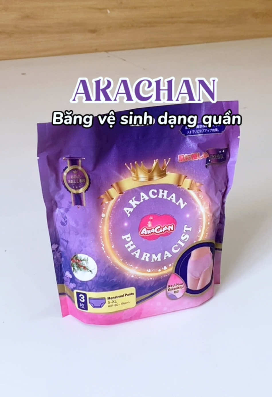 Băng vệ sinh dạng quần AKACHAN #bangvesinhdangquan #akachan #bangvesinhquan #rungdau🍓🍓 #tienloigiahoply 