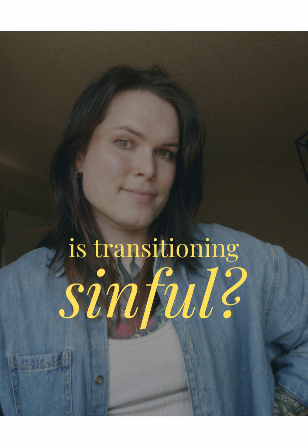 No, silly! God MADE me trans 🫶🏻 #deconstruction #expastor #exvangelical #queerhealing #queertheology