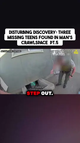 Chilling bodycam footage reveals the moment three missing teens were pulled from a crawl space, finally escaping their captor. Guillermo Aboytes-Saavedra’s case shook the community when these boys were found shaken and traumatized after an unthinkable encounter at a local park. Hear the raw, heartbreaking recount of how a simple day out turned into a fight for survival. #truecrime #missingteens #bodycam #investigation #shockingdiscovery
