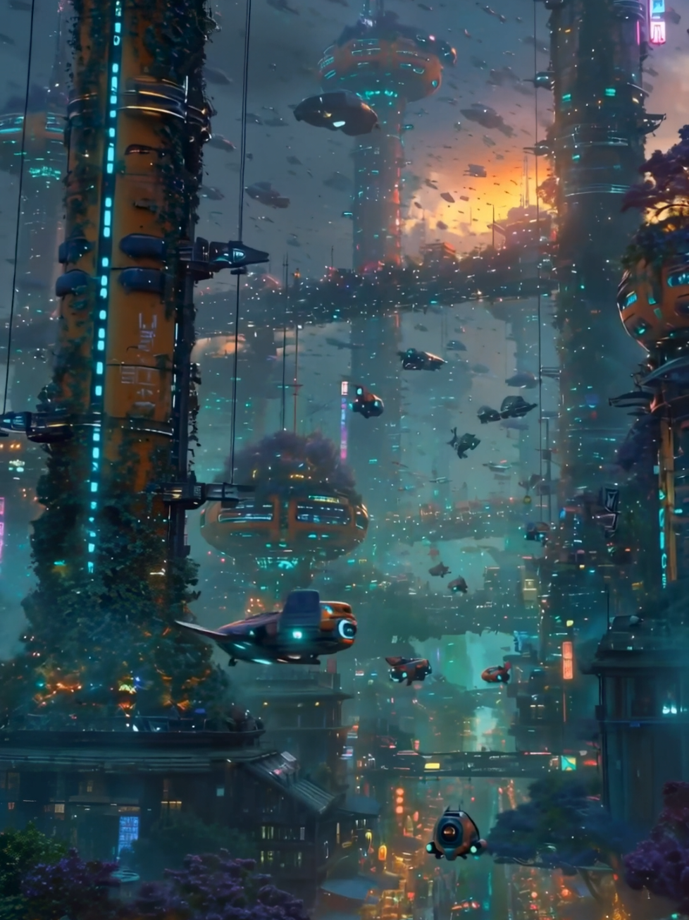 Capsule City · Eastern Market  #aifilm #scifi #worldbuilding #cinematic #dreamina 